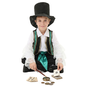Conjunto de vestido y chaleco con estampado de girasoles para niños y niñas, ropa de actuación, traje de cosplay para Halloween - Product Image 3