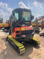 Mini-excavatrice Kubota U35 d'occasion 3,5 tonnes |   Excavatrice Kubota U35 d'origine japonaise avec chenilles en caoutchouc et attache rapide |   Bon état