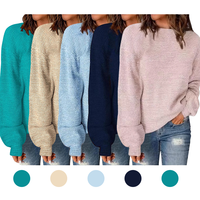 Pulls pour femmes de haute qualité, fins, respirants, en laine/acrylique, streetwear, adaptés au bureau, personnalisés, thermiques