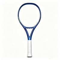 Raquette de tennis en carbone intégral personnalisable de qualité supérieure, absorbant les chocs, 100 pouces carrées, non cordée, pour l'entraînement des adultes et les joueurs professionnels