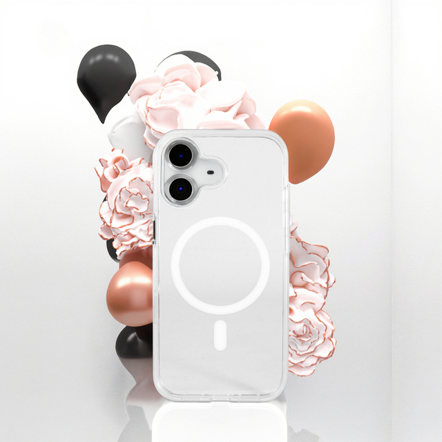 Transparent Magnetic Phone case Magnetic PC +TPU Phone Case for iPhone 17 Air/Pro Max for iPhone 15 Pro Max Phone Accessories