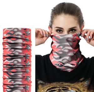 Masker kepala, serat mikro poliester tanpa kelim dewasa syal Bandana penutup kepala masker tabung - Product Image 6