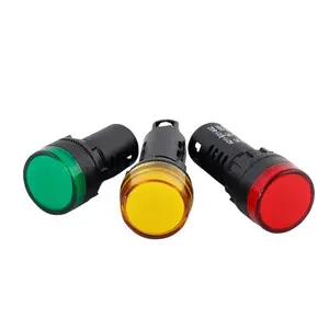 Rot Grün Gelb AD16-22SM 12 V 24 V 110 V 220 V 380 V 22 mm Blitzsignallicht Rot LED Piep-Alarmanzeige