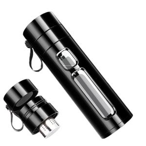 FX Factory Custom Logo portatile in acciaio inox teiera <span class=keywords><strong>bottiglia</strong></span> di <span class=keywords><strong>vetro</strong></span> a doppia parete con filtro di separazione dell'<span class=keywords><strong>acqua</strong></span> promozione sportiva - Product Image 1