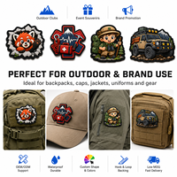 Patch PVC extérieur personnalisé, badge moral 3D en caoutchouc souple pour sac à dos, veste, casquette, accessoires d'uniforme