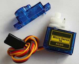 Micro-moteur servo professionnel SG90 9g avec engrenage en plastique 180/360 °   Angle contrôlable, couple de 1,4 kg pour voitures RC et drones jouets - Product Image 4