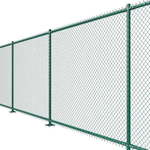 Canton Factory new or used 1 inch chain link fence galvanized / PVC chain link fence