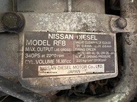 Moteur diesel professionnel d'occasion en promotion, 17L de cylindrée, en acier, pour Nissan RF8