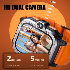 APPLLP 4 <span class=keywords><strong>MAX</strong></span> 2.02 pouces Android 8.1 4G réseau Wifi montre intelligente 2GB + 16GB Sport double caméra GPS Smartwatch avec carte SIM - Product Image 6