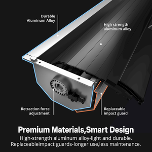 2024 TOYOTA cho tacoma Hướng dẫn sử dụng có thể thu vào tonneau Bìa nhiệm vụ nặng nề không thấm nước & có thể khóa <span class=keywords><strong>Roll</strong></span>-<span class=keywords><strong>up</strong></span> xe tải giường Bìa mô hình Ranger - Product Image 2