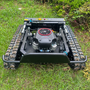 Tondeuse à gazon robotisée à chenilles en caoutchouc, télécommandée, moteur quatre temps haute puissance, sans crainte de glisser sur les pentes - Product Image 1