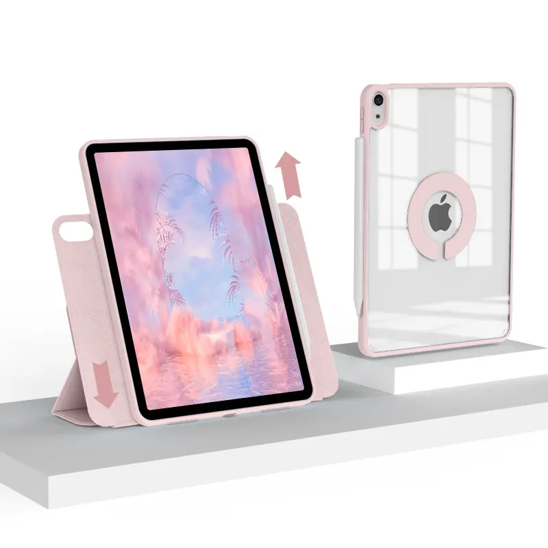 Für iPad Flat Case 2022 AIR45 Magnetic 720 Drehbare Abdeckung 10,2 "Anti-Biege-Trennbare Hülle für iPad Pro23