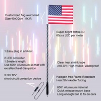 Fouet lumineux LED 10 w avec antenne sans fil, éclairage de chasse et de danse, avec télécommande, 3 pieds, 4 pieds, 5 pieds ou 6 pieds