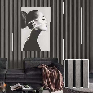 Prezzo all'ingrosso di buona qualità a prova di suono naturale o tecnico impiallacciatura di legno stecca Studio 3D stampato pannello acustico - Product Image 5