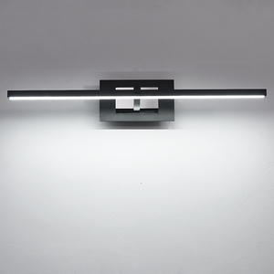Modern Black Aluminum Wall <b>Lamp</b> LED Dimmable <b>Touch</b> Control 3500K Warm White Surface Mounted for Bathroom - Product Image 6