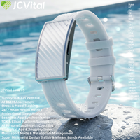 Pulseras Inteligentes JCVital V5 OEM ODM, Pulsera Electrónica Inteligente, Monitor de Actividad Física, Medición Manual del Ritmo Cardíaco, Tendencia