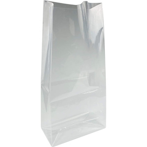 Gusseted Flat Bottom CPP <b>Bags</b> with Paper Insert High Clarity Heat Seal <b>Bags</b> Gravure Printing Sugar Use - Product Image 1