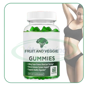 Gummies Superaliments et Super Fruits Verts de Marque Privée Supplément Multi-Vitamines aux Fruits et Légumes Gummies Super Aliments - Product Image 1