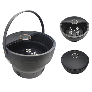 Bañera Portátil Plegable para Pies con Calentamiento de Temperatura Constante y Bola de Masaje con Rodillos para Relajación y Spa - Product Image 1