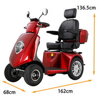 Scooter Eléctrico de Cuatro Ruedas con Freno Electromagnético para Personas Mayores, Convertible en un Vehículo Familiar, Fabricantes de Comercio Exterior