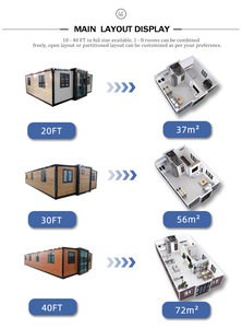 <span class=keywords><strong>Casa</strong></span> Prefabbricata Pieghevole di Facile Montaggio, Container Abitativo Moderno di Lusso, <span class=keywords><strong>Casa</strong></span> Mobile a Prezzo Conveniente - Product Image 3