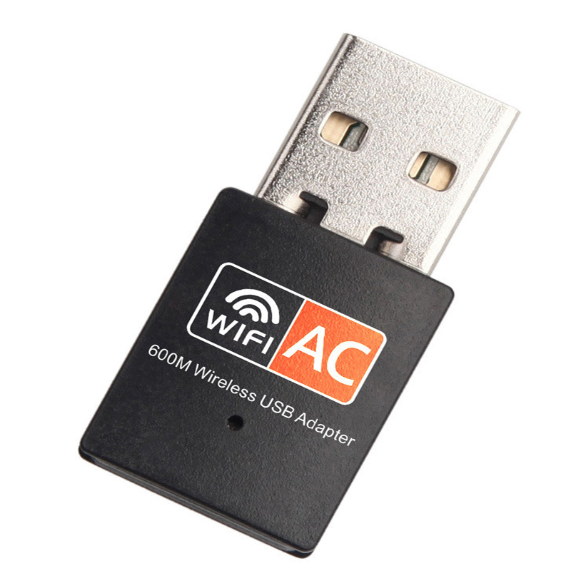 Сетевая карта AC 600 Мбит/с 2,4 ГГц/5 ГГц, Wi-Fi ключ, беспроводная сетевая карта AC с интеллектуальным чипом RTL8811CU, беспроводной USB Wi-Fi адаптер