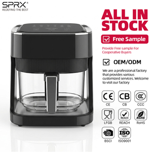 Freidora de Aire Digital Inteligente de 4.5L con Cesta Transparente de Vidrio Visible, Horno Saludable Sin Aceite para Cocina Doméstica - Product Image 1