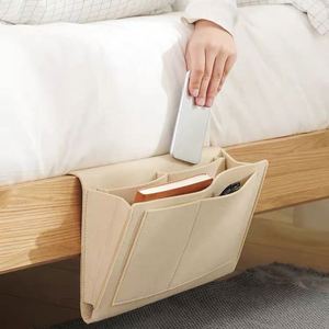 YY Felt Sofa Armrest <b>Hanging</b> <b>Storage</b> Bag Remote <b>Wall</b>-mounted <b>Storage</b> Bag Bedside <b>Storage</b> Bag for Bedroom - Product Image 1