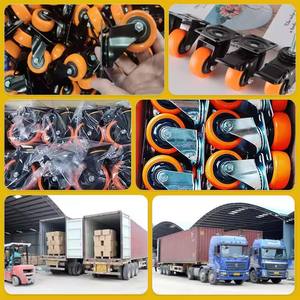 1.5 2 2.5 Inch Pvc Wielwielen Draaibare Bovenplaat Schroefdraad Castor Trolley Wielen Met Lichte Meubelwielen - Product Image 6