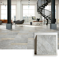Carreaux de sol en marbre gris rustique émaillé antidérapant de qualité supérieure pour salon et salle de bain, best-seller de Foshan, 60x60 600x600