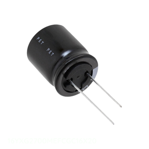 ตัวเก็บประจุ2700 uF แบบมีรู16YXG2700MEFCGC16X20รัศมี16V 2700 uF 20% ฝาปิดของแท้ - Product Image 1