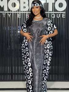 Abiti Africani da Donna 2026, Vestiti Lunghi con Paillettes, <span class=keywords><strong>Abaya</strong></span> Eleganti per Donne - Product Image 1