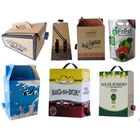 Distributeur portable personnalisé de 1L/3L/5L/10L/20L pour café, vin, huile d'olive comestible, lait, thé, eau, jus de fruits, boisson BIB (Bag-in-Box)