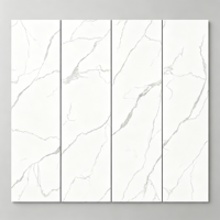 Carreaux de sol en porcelaine blanche 800x2600mm 9mm, corps haute blancheur, toucher doux, finition brillante, imitation brique, texture murale, pour salon