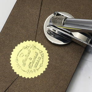 LOGO Machine en acier inoxydable <span class=keywords><strong>Pince</strong></span> à main Outil de gaufrage en acier pour <span class=keywords><strong>papier</strong></span> Encre plastique Tampon en acier inoxydable Publicité - Product Image 2