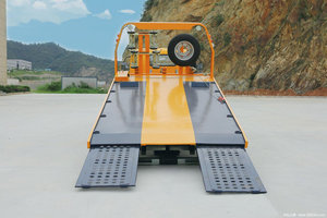 Nuevo diseño, camiones de remolque de 9 metros de servicio pesado, plataforma de recuperación de toboganes de cama plana, bandeja inclinable, transmisión Manual diésel - Product Image 3