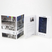 Carte de brochure vidéo numérique à écran LCD, carte-cadeau d'entreprise personnalisée, catalogue direct usine