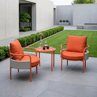 Meubles de patio d'extérieur, ensemble de canapés de luxe, meubles de jardin d'extérieur, ensemble de table à manger, ensemble de table et chaises de bar, chaise à bascule d'extérieur