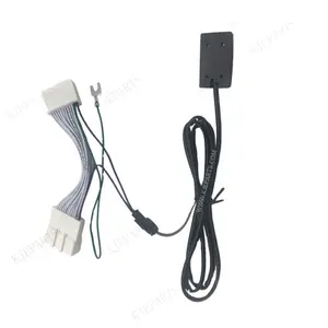24 Pin Adapter Wiring Car DVD TV Drive Video Decoder Harness With Switch Key Adapter Cord For Atrais Car