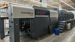 Presses offset 6X1040 UVLGR(160 W/CM) Système de durcissement hybride UVLED 200-400nm Manroland <span class=keywords><strong>EVO</strong></span> R700 Système de durcissement UV - Product Image 2
