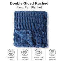 Plaid en fausse fourrure de luxe, faible coût d'utilisation quotidienne, personnalisable, pour la maison, taille King, pour adultes