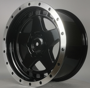 Wielen voor auto's 15 <span class=keywords><strong>16</strong></span> 20 inch velgen lichtmetalen zwart klassiek multispaaks 4x4 groothandel gegoten wielen voor SUV - Product Image 3