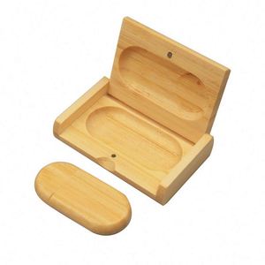 Clé USB en bois de bambou gravée au laser, logo personnalisable, design ou messages personnalisés, cadeau d'entreprise et promotionnel avec boîte - Product Image 3