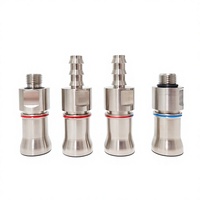 Raccords rapides haute pression Danfoss Stubli UQD04 à refroidissement liquide, interchangeables, conformes OCP, en acier inoxydable 316L poli