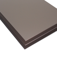 Tôle d'aluminium anodisé satiné bronze clair 1050 1060 3003 0,21-3 mm AA15 AA20 pour façade intérieure d'hôtel