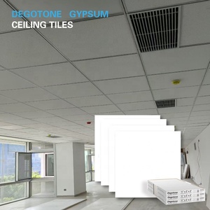 Panel de Techo Acústico Perforado Tegular Edge Gpsumeceiling <span class=keywords><strong>Dego</strong></span>, Sistema de Rejilla Metálica de Suspensión y Placa de Yeso - Product Image 1