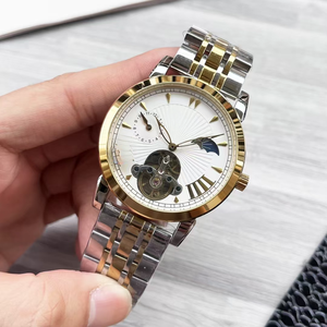 Reloj de Negocios de Lujo de Alta Gama, Original, de Marca de Prestigio, Totalmente Automático, de Acero Inoxidable, Resistente al Agua, con Correa de Cocodrilo, Pateks - Product Image 6
