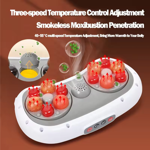 Naturstein Nadel Taille Bauch <span class=keywords><strong>massage</strong></span> gerät mit Rotlicht Infrarot Heizkissen Multifunktion kneten Rolling Bauch <span class=keywords><strong>massage</strong></span> gerät - Product Image 2