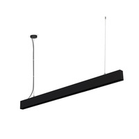 Luminaire suspendu linéaire LED anti-éblouissement en aluminium avec grille nid d'abeille 6000K IRC 90 pour bureaux, salles de réunion, supermarchés, usines
