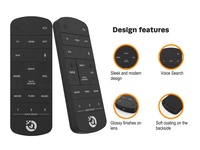 Control remoto inteligente de plástico ABS de 19 teclas JCXK con activación por voz de código fijo de fábrica OEM ODM infrarrojo para dispositivos inteligentes